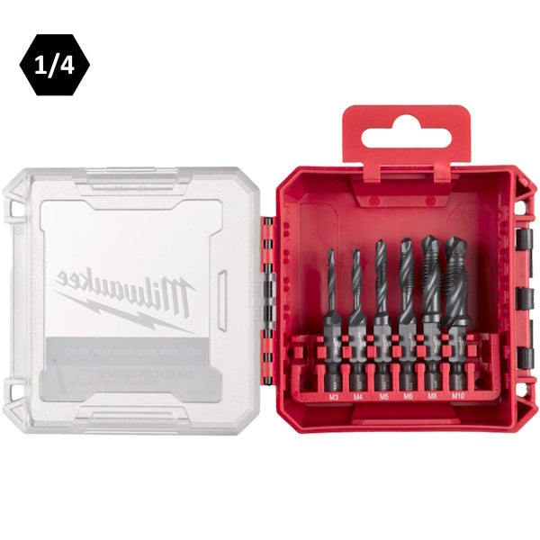 Set Di 6 Punte Per Svasatura HSS Esagonali A 90° Da 6 A 19 Mm - Foto 5