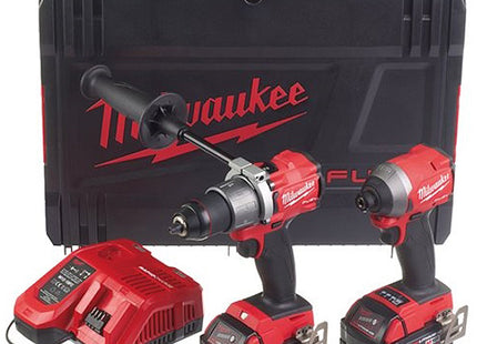 MILWAUKEE KIT M18 FPP2A2-502X TRAPANO+AVVITATORE IMPULSI 1/4"*