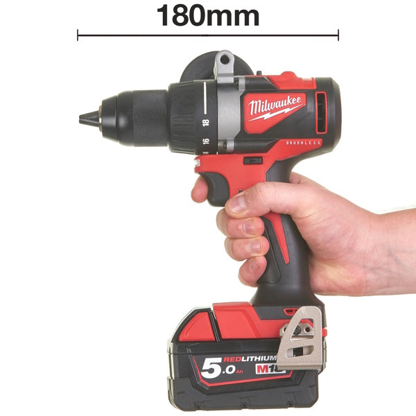 MILWAUKEE TRAPANO AVVITATORE A BATTERIA M18 BLDD2-502X (V1/23)