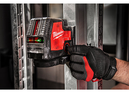 MILWAUKEE LASER VERDE RICARICABILE USB 2 LINEE+PIOMBO L4CLLP-301C(V1/23)