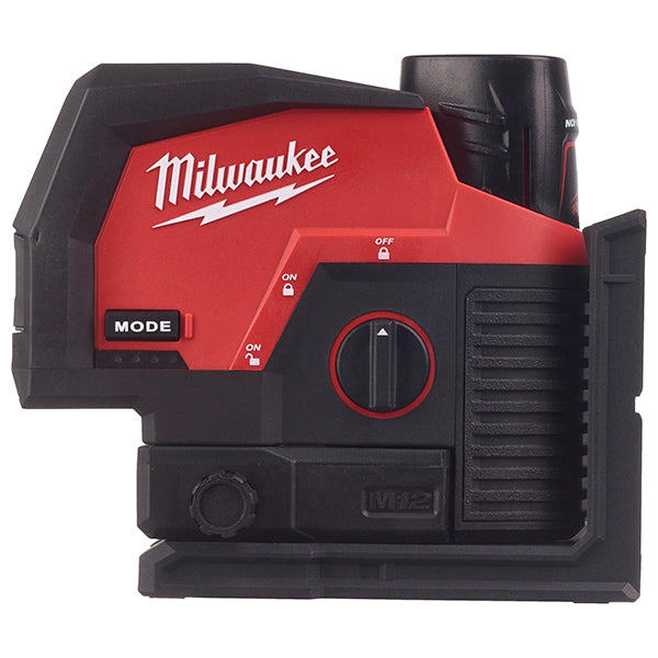 MILWAUKEE LASER VERDE A 2 LINEE CON PIOMBO M12 CLLP-301C(V1/23)