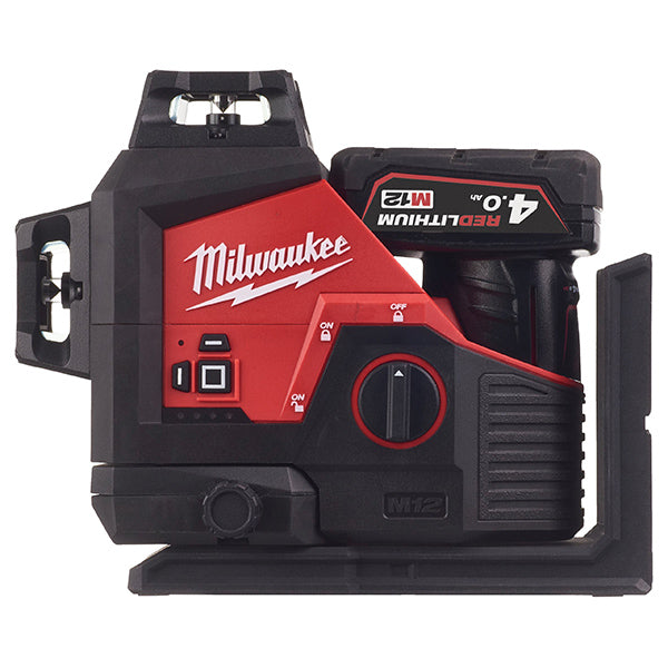 MILWAUKEE LASER VERDE A 3 LINEE 360° M12 3PLKIT-401P(V1/23)