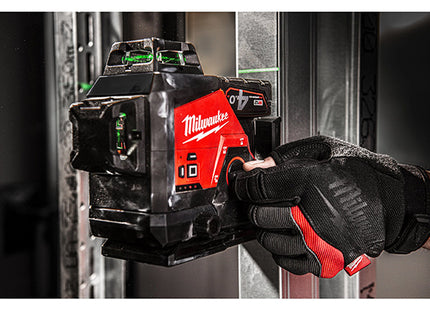 MILWAUKEE LASER VERDE A 3 LINEE 360° M12 3PLKIT-401P(V1/23)