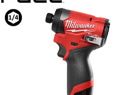 MILWAUKEE AVVITATORE IMPULSI DA 1/4" HEX A BATTERIA M12 FID2-202X(V1/23)