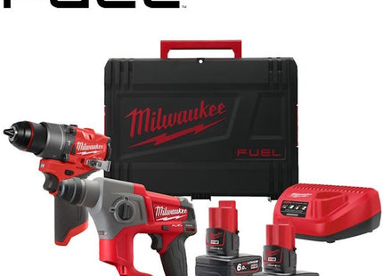 MILWAUKEE KIT M12 FPP2F2-602X TRAPANO+TASSELLATORE SDS-PLUS(V2/24)