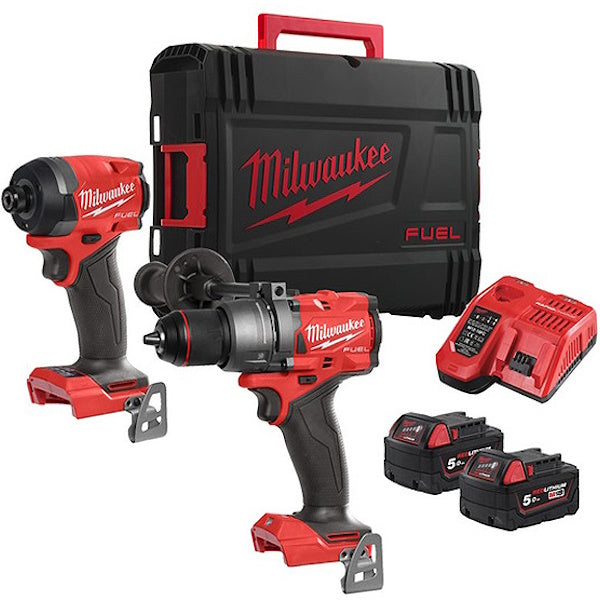 MILWAUKEE KIT M18 FPP2A3-502X TRAPANO+AVVITATORE IMPULSI 1/4"(V1/23)