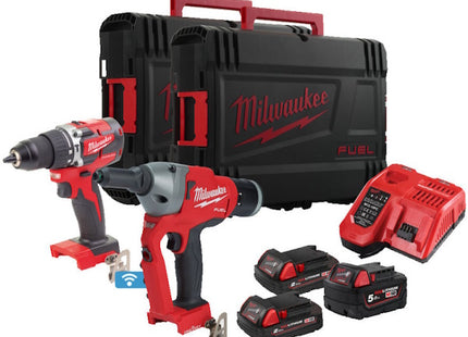 MILWAUKEE KIT M18 FPP2BC-523X TRAPANO AVVITATORE+RIVETTATRICE(V3/24)