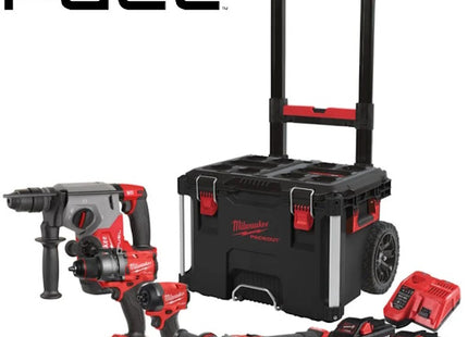 MILWAUKEE KIT M18 FPP4E-555T 4 ELETTROUTENSILI + PACKOUT TROLLEY