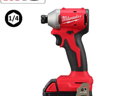 MILWAUKEE AVVITATORE IMPULSI DA 1/4" HEX A BATTERIA M18 BLIDRC-402C