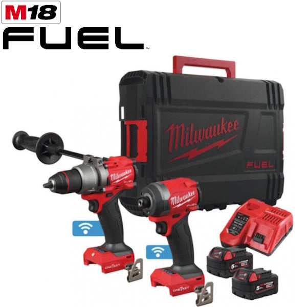 MILWAUKEE KIT M18 ONEPP2A3-502X TRAPANO+AVVITATORE IMPULSI 1/4"