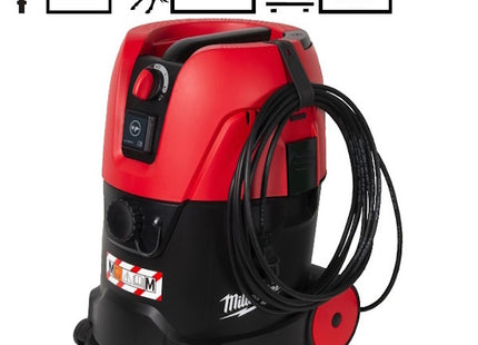 MILWAUKEE ASPIRATORE AS 2-250EM LT.25 CLASSE M PULIZIA SEMIAUTOMATICA