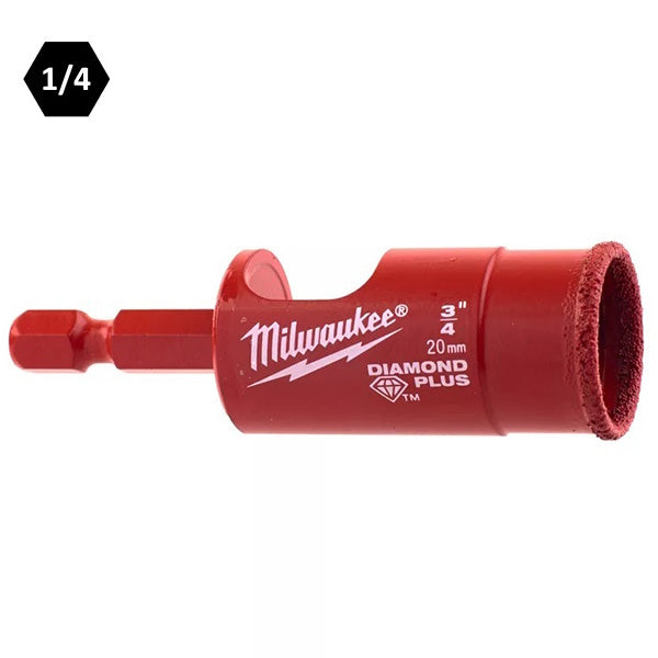 MILWAUKEE PUNTA DIAMANTATA DIAMOND PLUS A SECCO/UMIDO D.MM20X55*