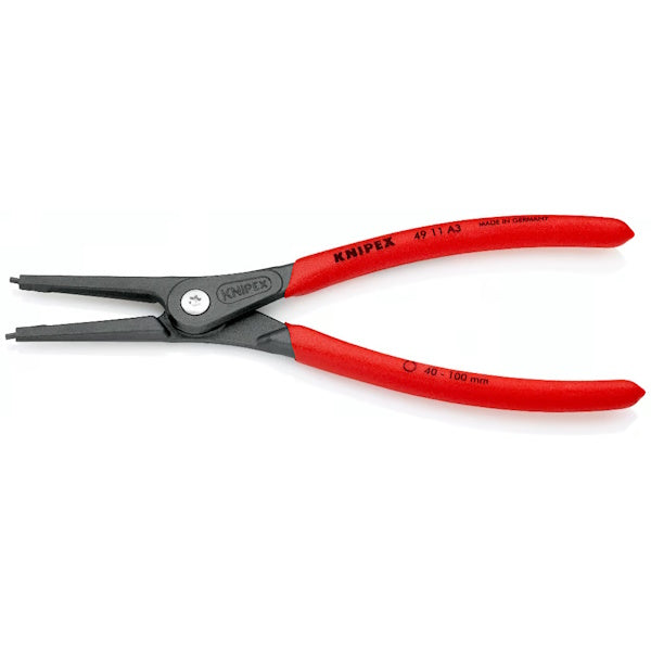 KNIPEX PINZA PER SEEGER ESTERNI BECCHI DIRITTI 4911A D.MM40-100 MM225