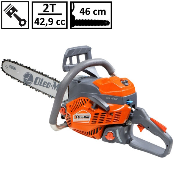 OLEOMAC MOTOSEGA GS 451 EURO 2 BARRA CM46 MOTORE EMAK