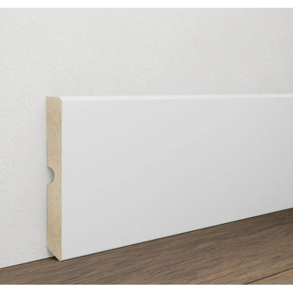 PIRCHER BATTISCOPA IN MDF BIANCO MM15X100X2400