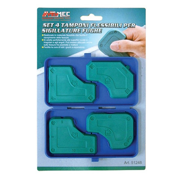 FERMEC SET 4 SPATOLE PER STENDERE SILICONE E SIGILLANTI