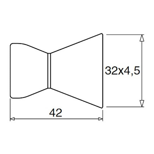 LOC-LINE ATTACCO 1/2" GETTI PIATTI MM 32X4,5 CONF.DA PZ2