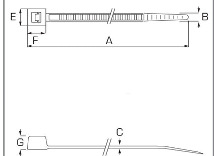 ELEMATIC FASCETTE DI CABLAGGIO IN NYLON NERE IN CONF.DA PZ100