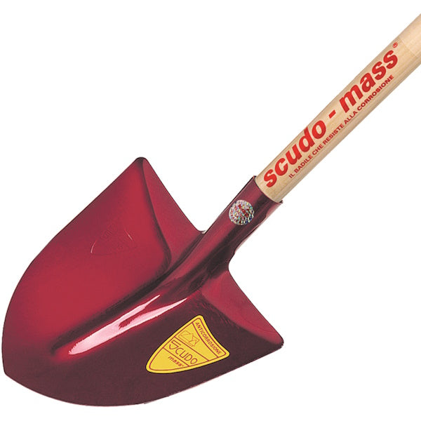 MASS BADILE SCUDO A PUNTA IN LEGA D'ALLUMINIO CON MANICO CM140