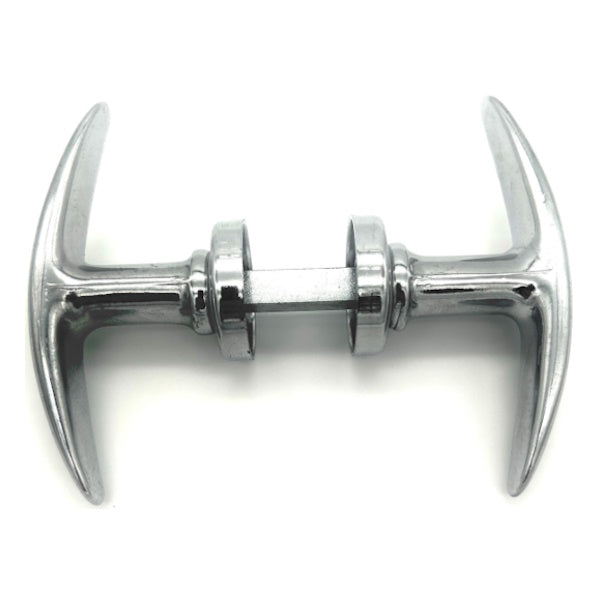 MANIGLIA MARTELLINA PER BASCULANTI CON RONDELLA QUADRO MM8 CROMATA*