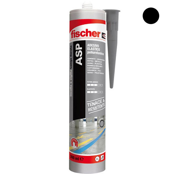 FISCHER ADESIVO SIGILLANTE POLIURETANICO ELASTICO ASP 310 NERO ML300