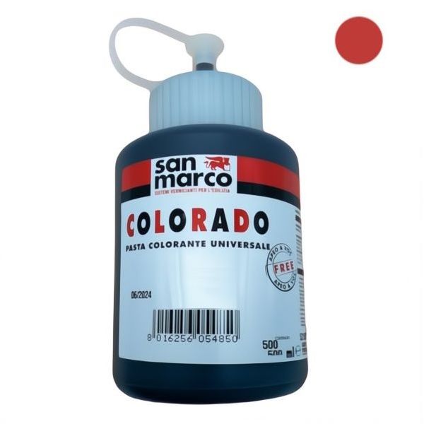 SAN MARCO COLORADO ROSSO SEGNALE LT0,5 PASTA COLORANTE