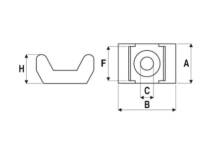 ELEMATIC SUPPORTO A SELLA NERO PER FASCETTE DI CABLAGGIO MAX MM5,0 PZ100