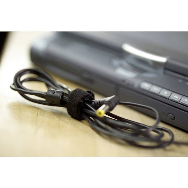 TESA NASTRO IN VELCRO FERMACAVI ATTACCA E STACCA ON&OFF MM10X5MT NERO