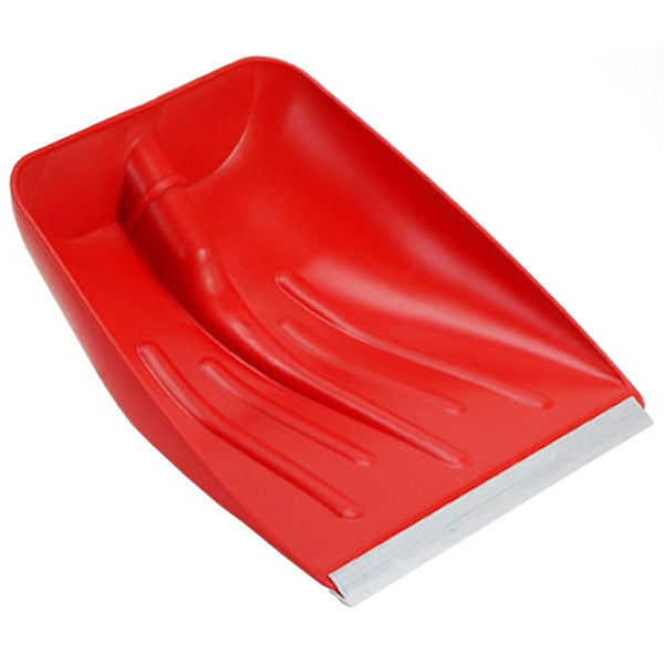 MASS PALA NEVE PLASTICA ROSSA A CUCCHIAIO CM37X41 CON PROFILO