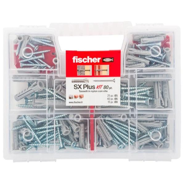 FISCHER SX PLUS KIT TASSELLI CON VITE DA D.MM5-6-8 IN SCATOLA DA PZ.80