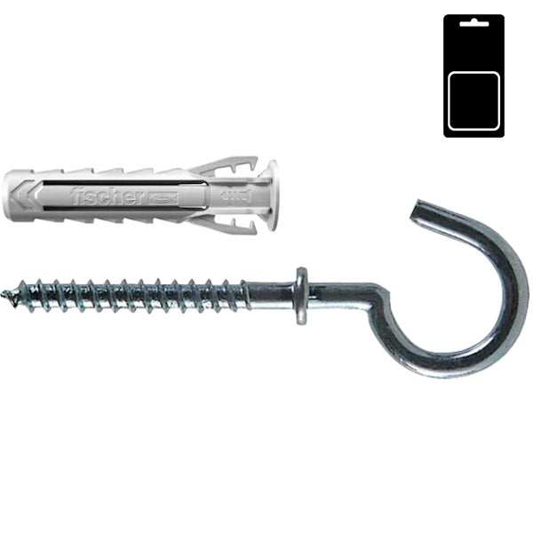 FISCHER TASSELLO SX PLUS 6 C/2 K IN NYLON CON OCCHIOLO BLISTER PZ8