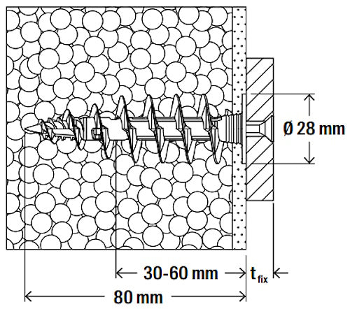 FISCHER TASSELLO FID II PLUS IN PLASTICA PER ISOLAMENTI TERMICI