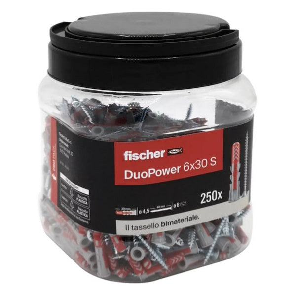 FISCHER TASSELLO DUOPOWER S  6X 30 IN BI-MATERIALE CON VITE CONF.PZ250