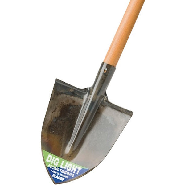 AGEF VANGA A PUNTA TEMPRATA CON MANICO IN FAGGIO CM120 FSC 100%