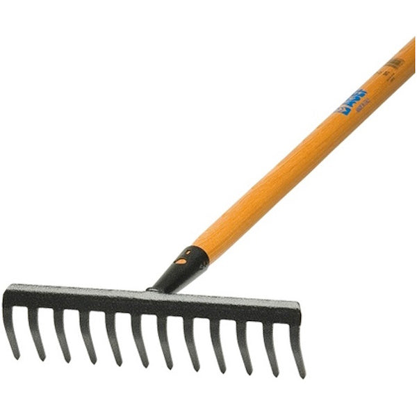 AGEF RASTRELLO 12 DENTI CURVI CON MANICO IN FRASSINO CM140 FSC 100%