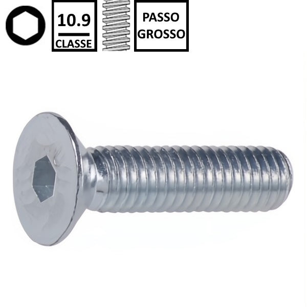 VITE TSPEI CLASSE 10.9 ZINCATA BIANCA UNI 5933