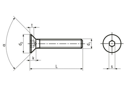 VITE TSPEI IN ACCIAIO INOX A2 M 6X 10 UNI 5933