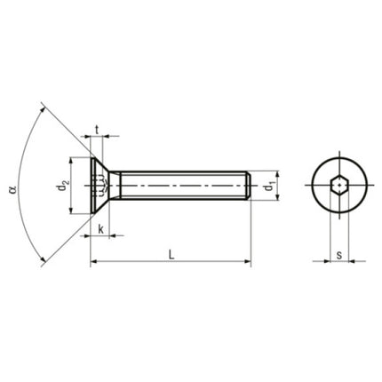 VITE TSPEI IN ACCIAIO INOX A2 M 8X 35 UNI 5933