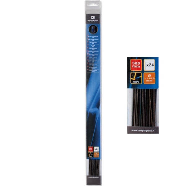 KEMPER BARRETTE IN FERRO PER SALDATURA A CANNELLO D.MM1-1,5-2,5X500 PZ24