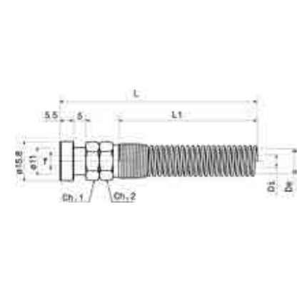 ANI ART. 60/MF ATTACCO A BAIONETTA CON MOLLA D.MM 6X 8