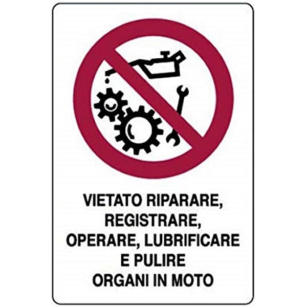 SEGNALE VIETATO RIPARARE, REGISTRARE, OPERARE...IN ALLUMINIO MM430X270