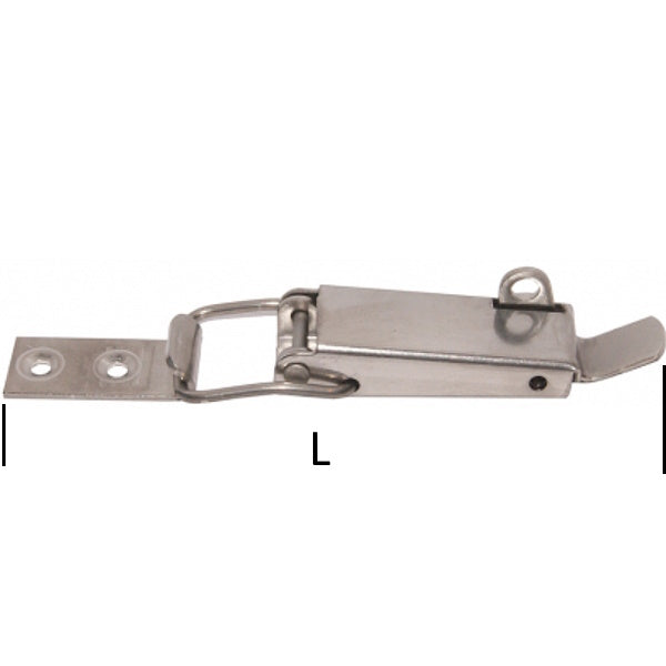 MINUTEX CHIUSURA A LEVA MM100 CON PORTALUCCHETTO ACCIAIO NICHELATO