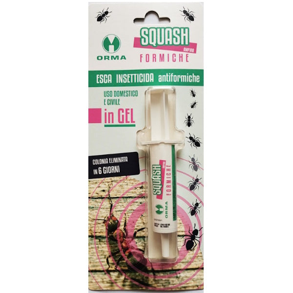 ORMA SQUASH FORMICHE INSETTICIDA IN GEL ANTIFORMICHE IN SIRINGA GR10