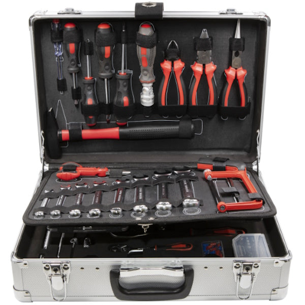 KRINO VALIGIA CON ASSORTIMENTO BUSSOLE E UTENSILI MANUALI DA PZ127