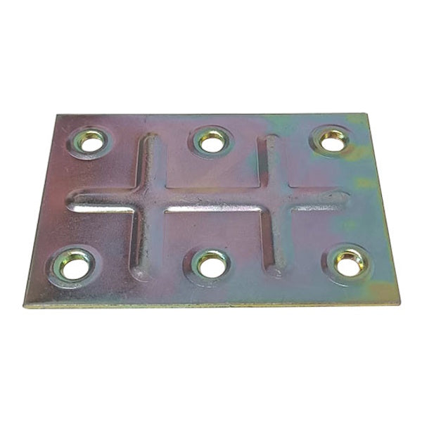 MINUTEX PIASTRA GIUNZIONE 6 FORI MM 50X70X1 ACCIAIO ZINCATO CONF.PZ4