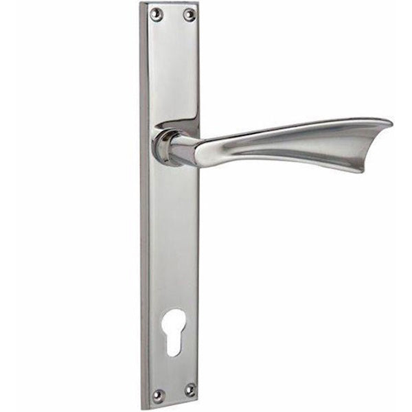 SONICAL MANIGLIA FARFALLA ZIRAL CROMATO CON PLACCA E FORO YALE MM8X85*