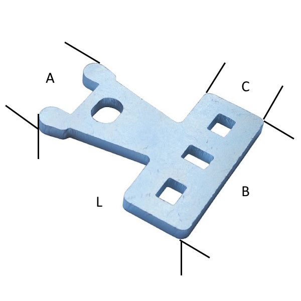 MINUTEX PORTALUCCHETTO CORAZZATO PIANO VERTICALE ACCIAIO ZINCATO BIANCO