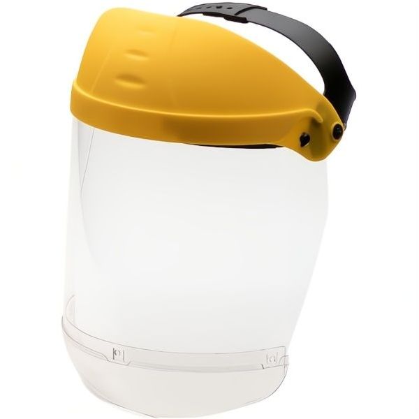 UNIVET VISIERA PROTETTIVA MOD. 699 CON SCHERMO E SEMICALOTTA GIALLA