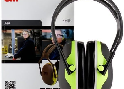 3M CUFFIE AURICOLARI SERIE X4A PELTOR 33 DB COLORE VERDE CHIARO