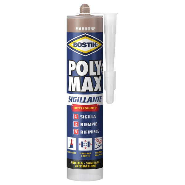 UHU BOSTIK POLY MAX SIGILLANTE MARRONE IN CARTUCCIA ML280